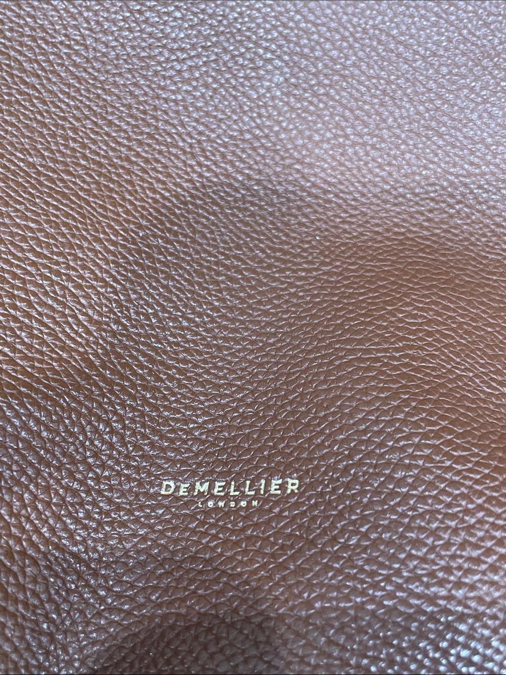 DeMellier Vancouver Tote Bag | Cognac Leather Tote with Gold Hardware - Picture 2 of 16